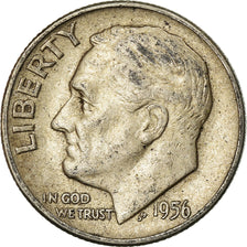 Monnaie, États-Unis, Roosevelt Dime, Dime, 1956, U.S. Mint, Philadelphie, TTB