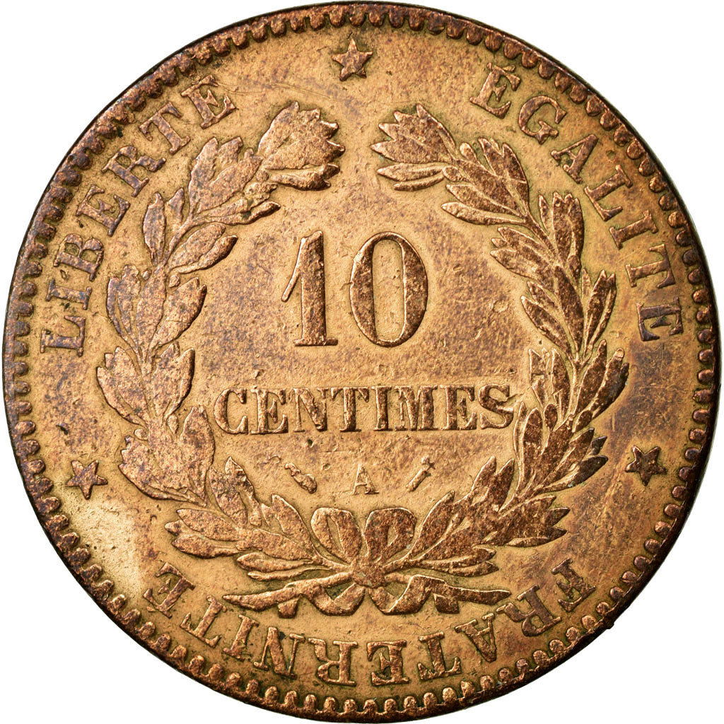 Monnaie, France, Cérès, 10 Centimes, 1895, Paris, TB+, Bronze, KM:815.1