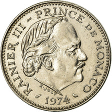 Coin, Monaco, Rainier III, 5 Francs, 1974, EF(40-45), Copper-nickel, KM:150