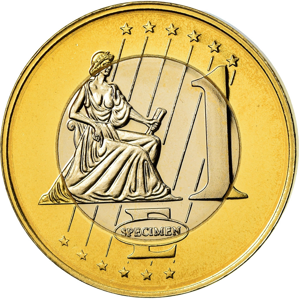 Monaco, Medal, 1 E, Essai-Trial, 2005, MS(63), Bimetaliczny