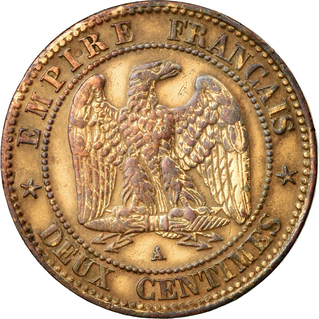 Coin, France, Napoleon III, Napoléon III, 2 Centimes, 1861, Paris, VF(20-25)
