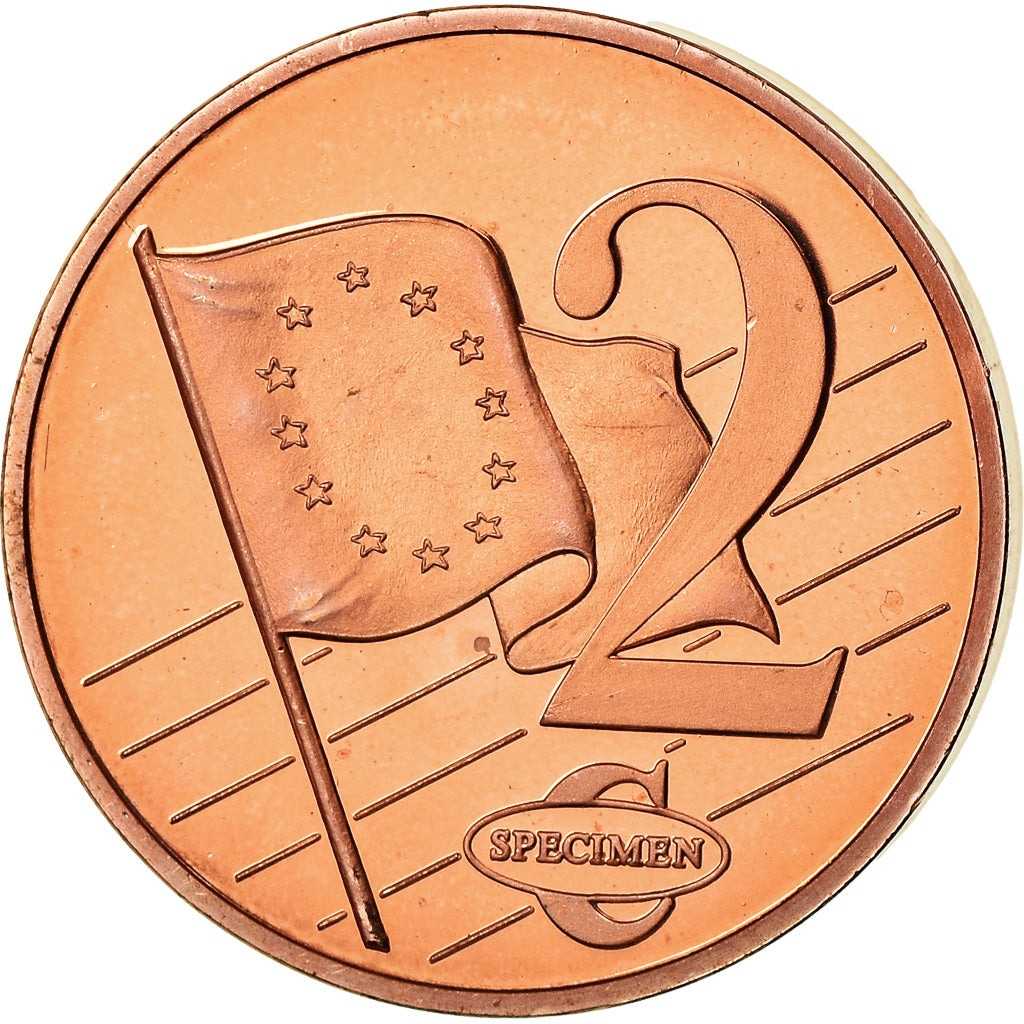 Dania, Medal, 2 C, Essai Trial, 2002, MS(63), Miedź