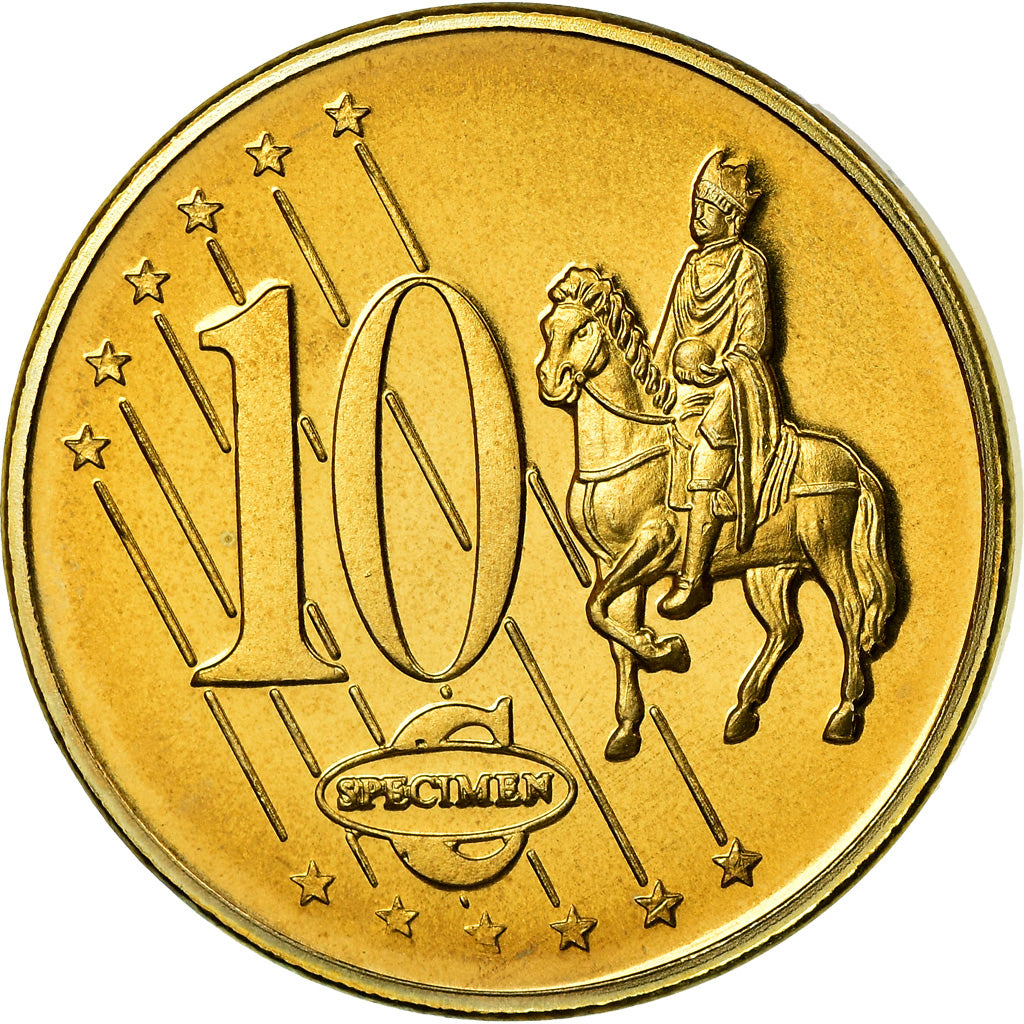 Estonia, medalla, 10 C, Essai-Trial, 2003, SC, Cobre - níquel dorado
