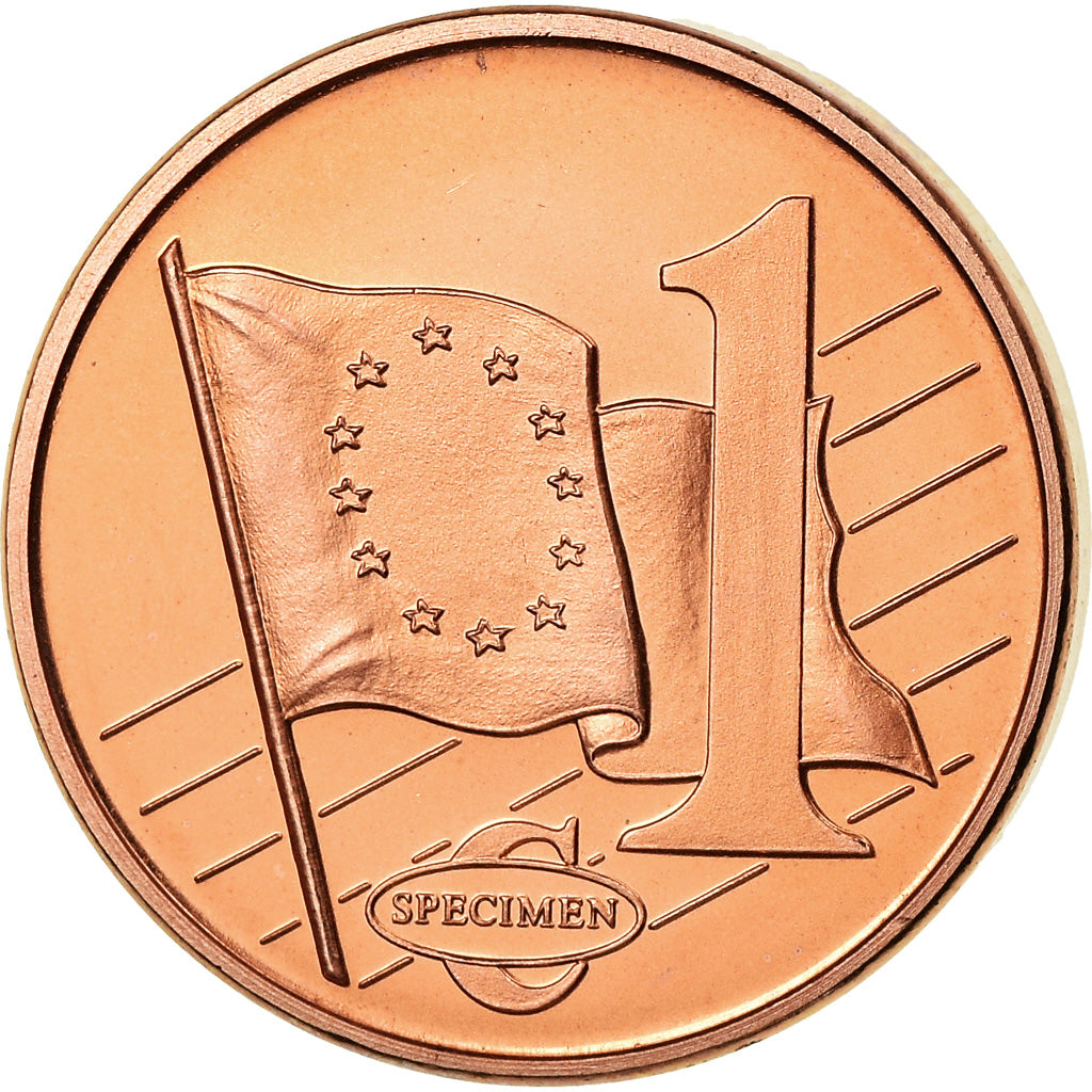 Lettonia, medaglia, 1 C, Essai Trial, 2003, SPL, Rame