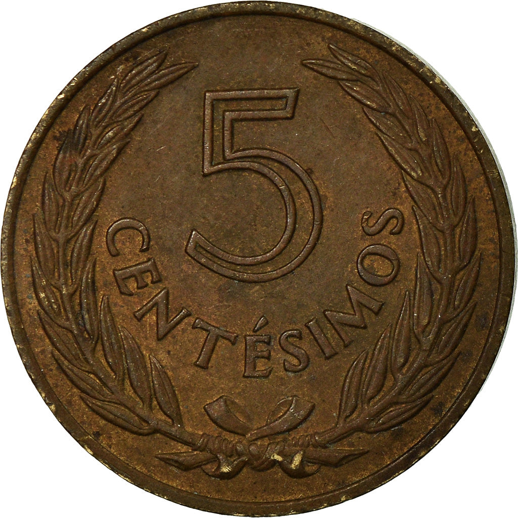 Coin, Uruguay, 5 Centesimos, 1960, EF(40-45), Nickel-brass, KM:38