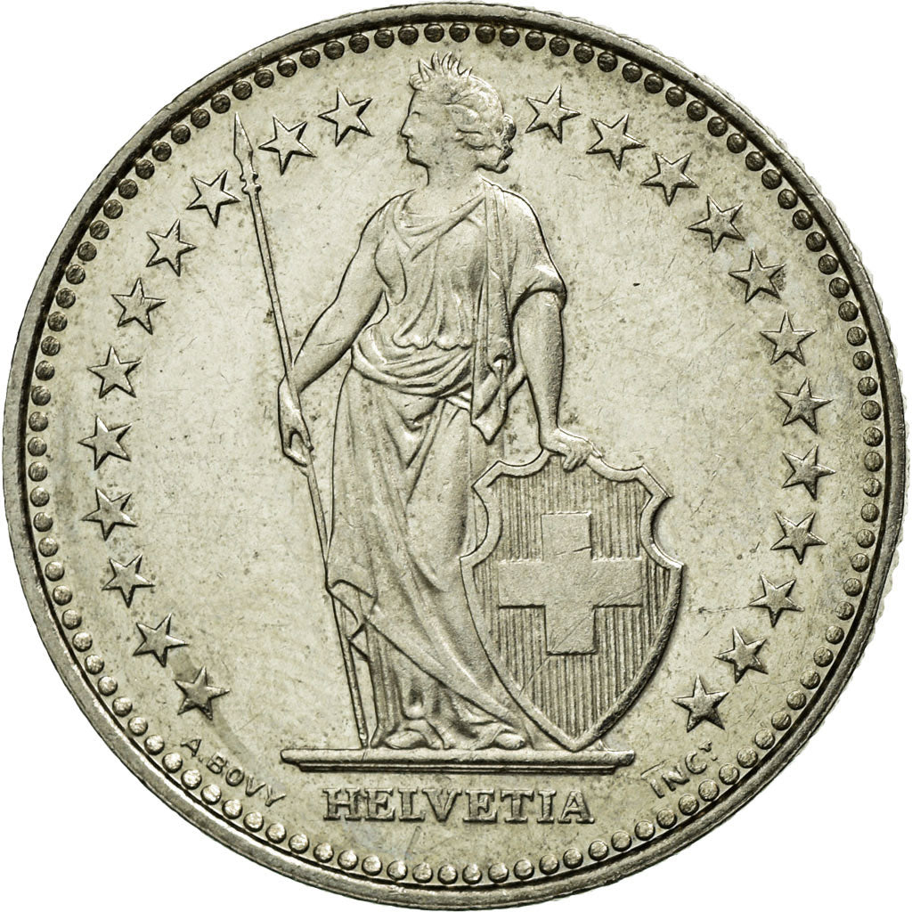 Coin, Switzerland, Franc, 1989, Bern, AU(55-58), Copper-nickel, KM:24a.3