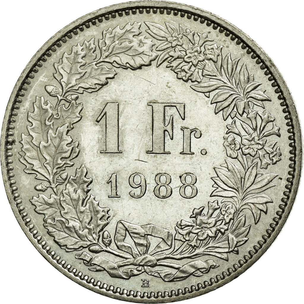 Monnaie, Suisse, Franc, 1988, Bern, SUP, Copper-nickel, KM:24a.3