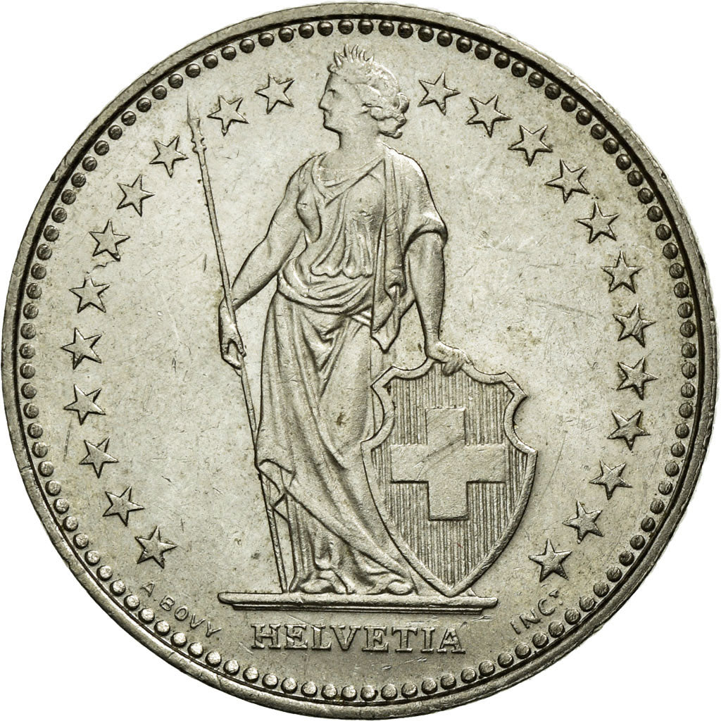 Coin, Switzerland, Franc, 1986, Bern, AU(55-58), Copper-nickel, KM:24a.3