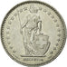 Moneta, Szwajcaria, Franc, 1986, Bern, AU(55-58), Miedź-Nikiel, KM:24a.3