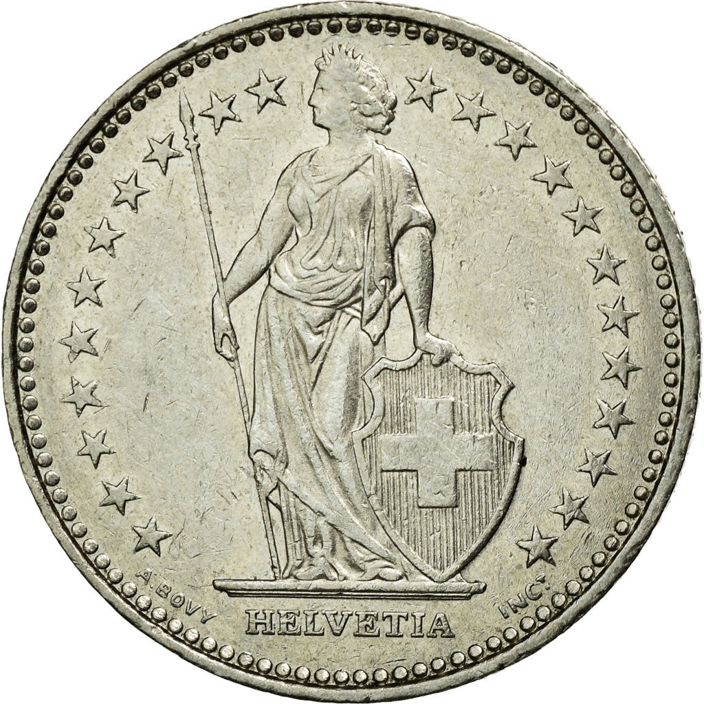 Coin, Switzerland, Franc, 1986, Bern, AU(55-58), Copper-nickel, KM:24a.3
