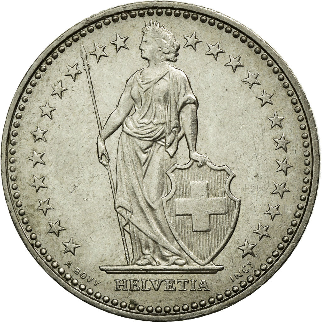 Coin, Switzerland, Franc, 1985, Bern, AU(55-58), Copper-nickel, KM:24a.3