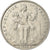 Moneda, Polinesia francesa, 5 Francs, 1990, Paris, MBC, Aluminio, KM:12