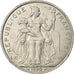 Coin, French Polynesia, 5 Francs, 1990, Paris, EF(40-45), Aluminum, KM:12