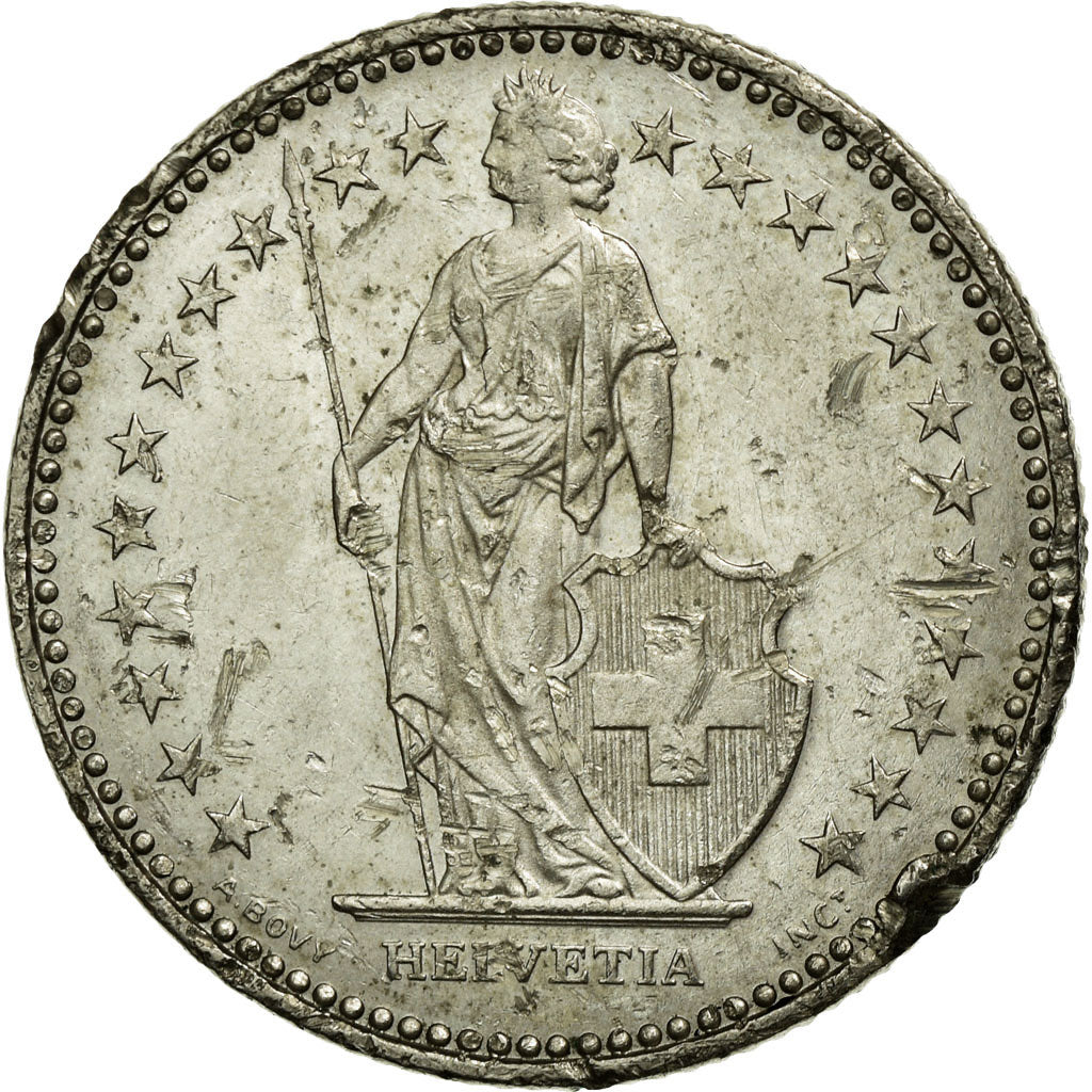 Coin, Switzerland, Franc, 1983, Bern, EF(40-45), Copper-nickel, KM:24a.3