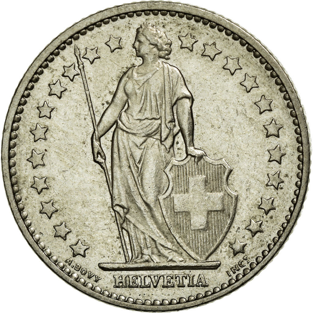Coin, Switzerland, Franc, 1982, Bern, AU(55-58), Copper-nickel, KM:24a.2