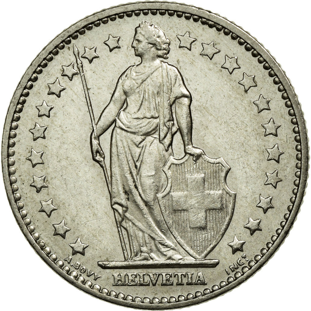 Münze, Schweiz, Franc, 1982, Bern, VZ, Copper-nickel, KM:24a.2