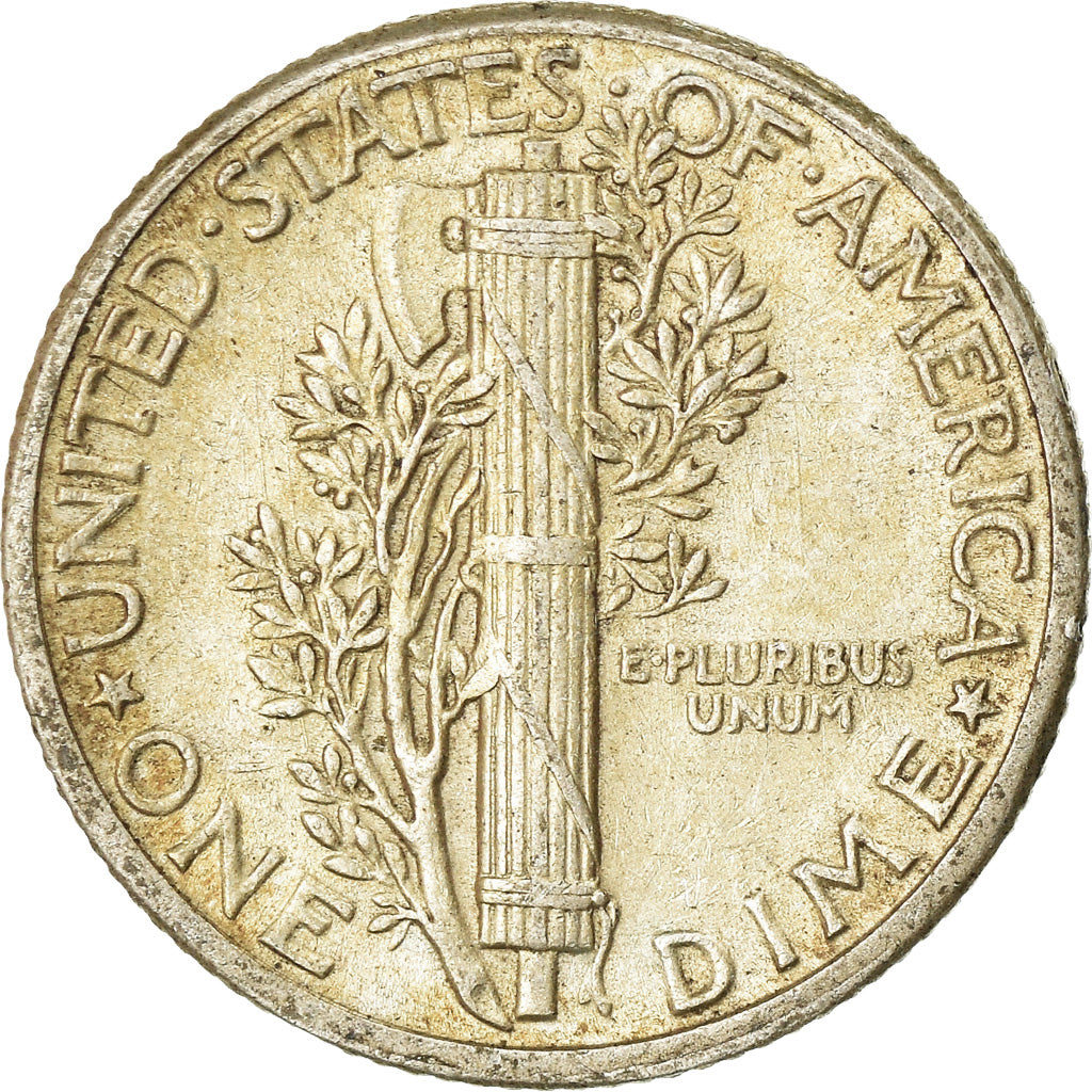 Münze, Vereinigte Staaten, Mercury Dime, Dime, 1945, U.S. Mint, Philadelphia