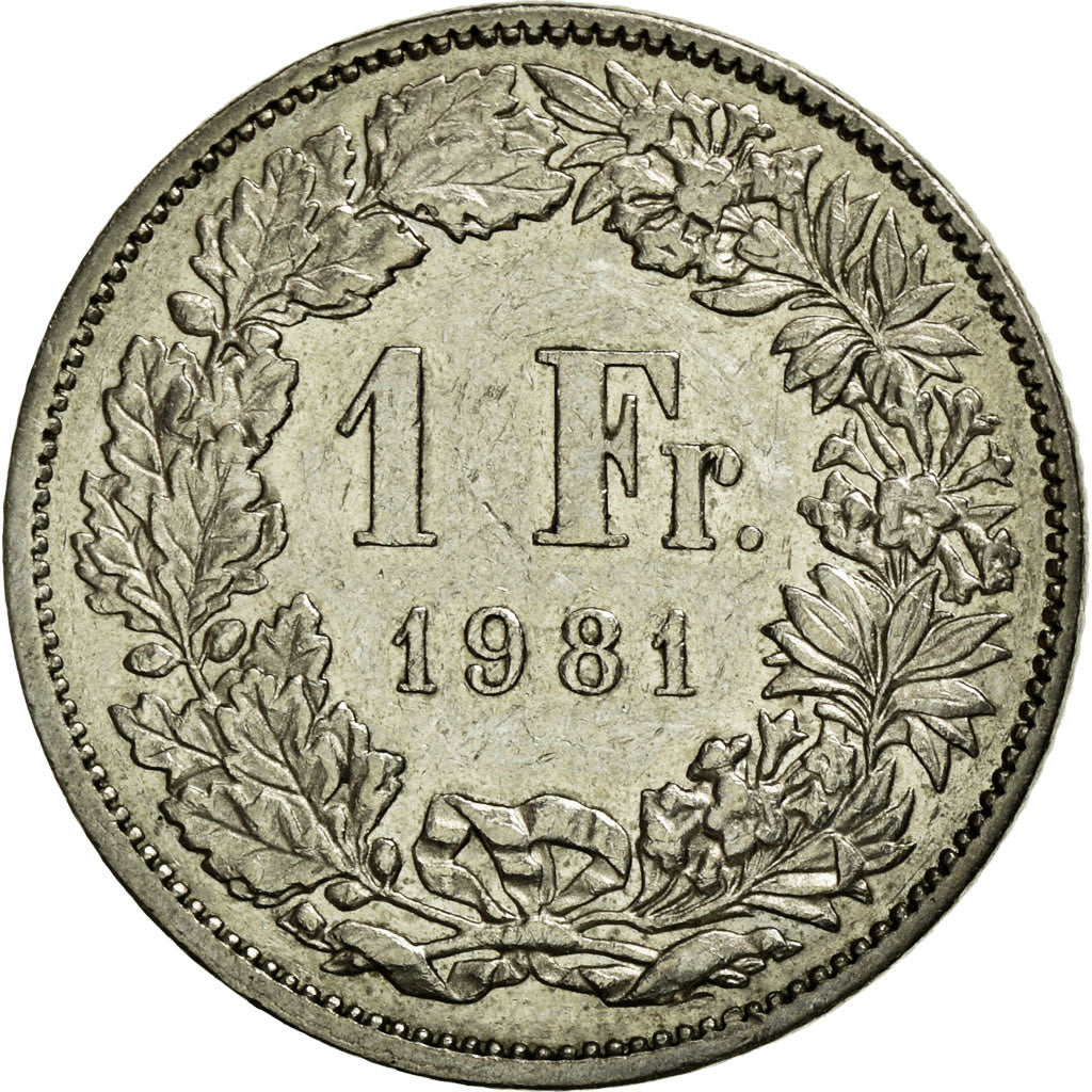 Moneta, Svizzera, Franc, 1981, Bern, SPL-, Rame-nichel, KM:24a.1