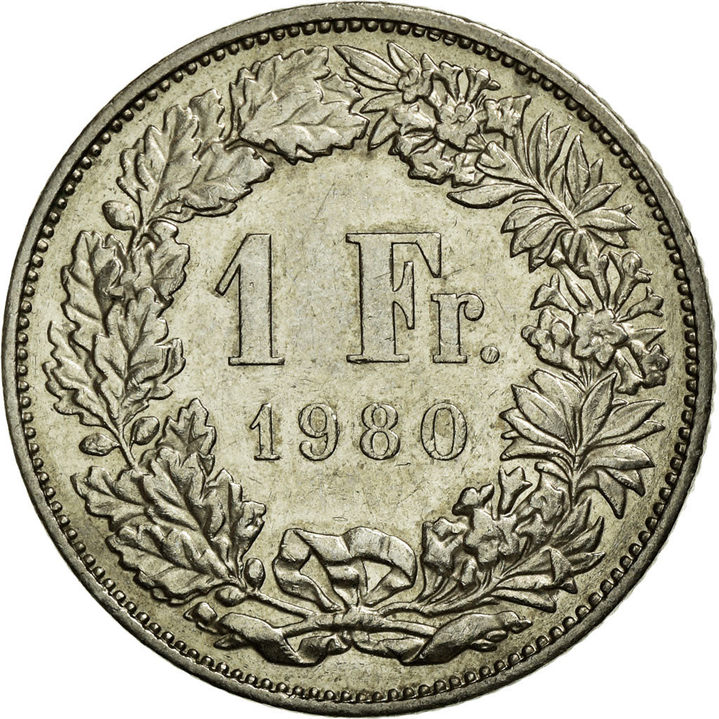 Moneta, Svizzera, Franc, 1980, Bern, SPL-, Rame-nichel, KM:24a.1