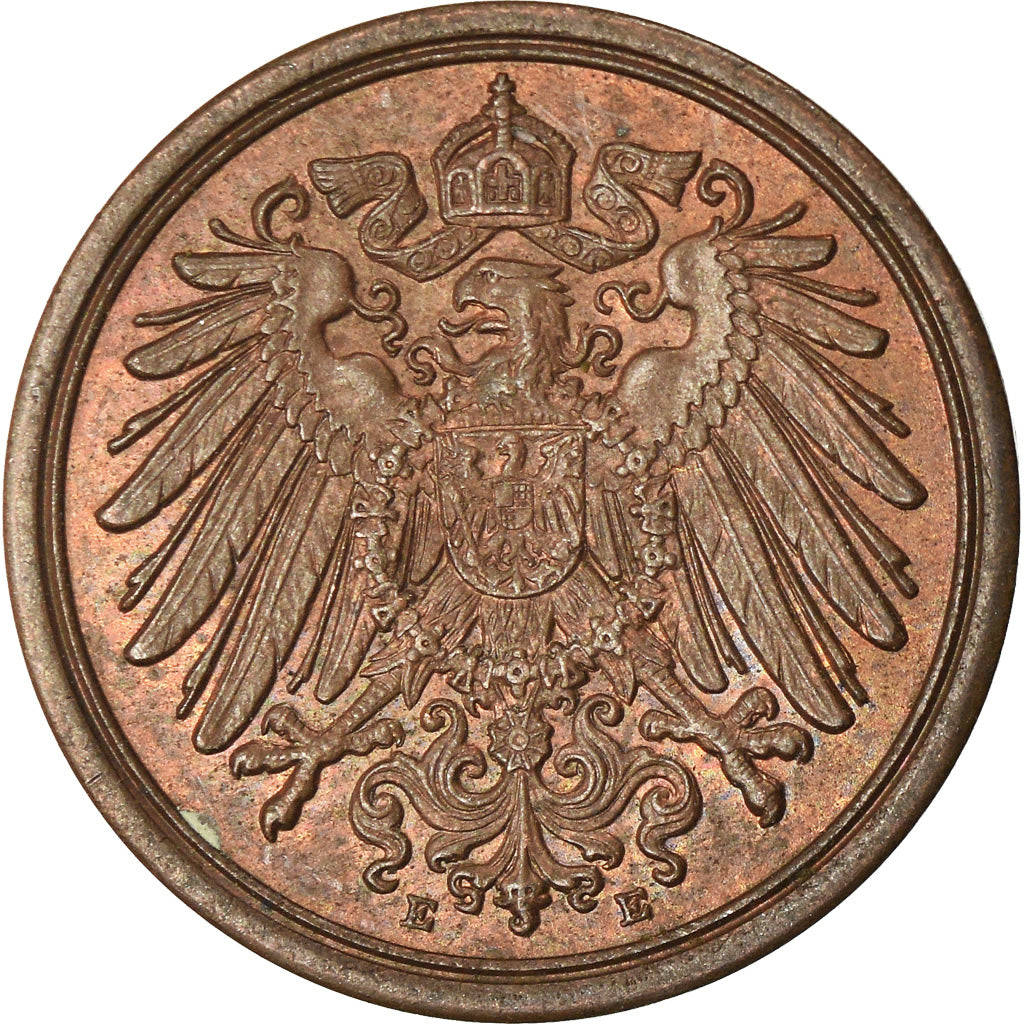 Munten, DUITSLAND - KEIZERRIJK, Wilhelm II, Pfennig, 1912, Muldenhütten, ZF
