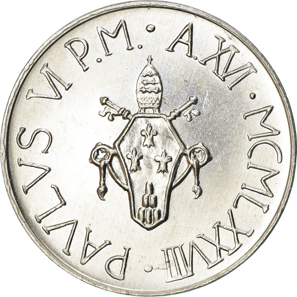 Moneta, CITTÀ DEL VATICANO, Paul VI, 10 Lire, 1978, SPL-, Alluminio, KM:134