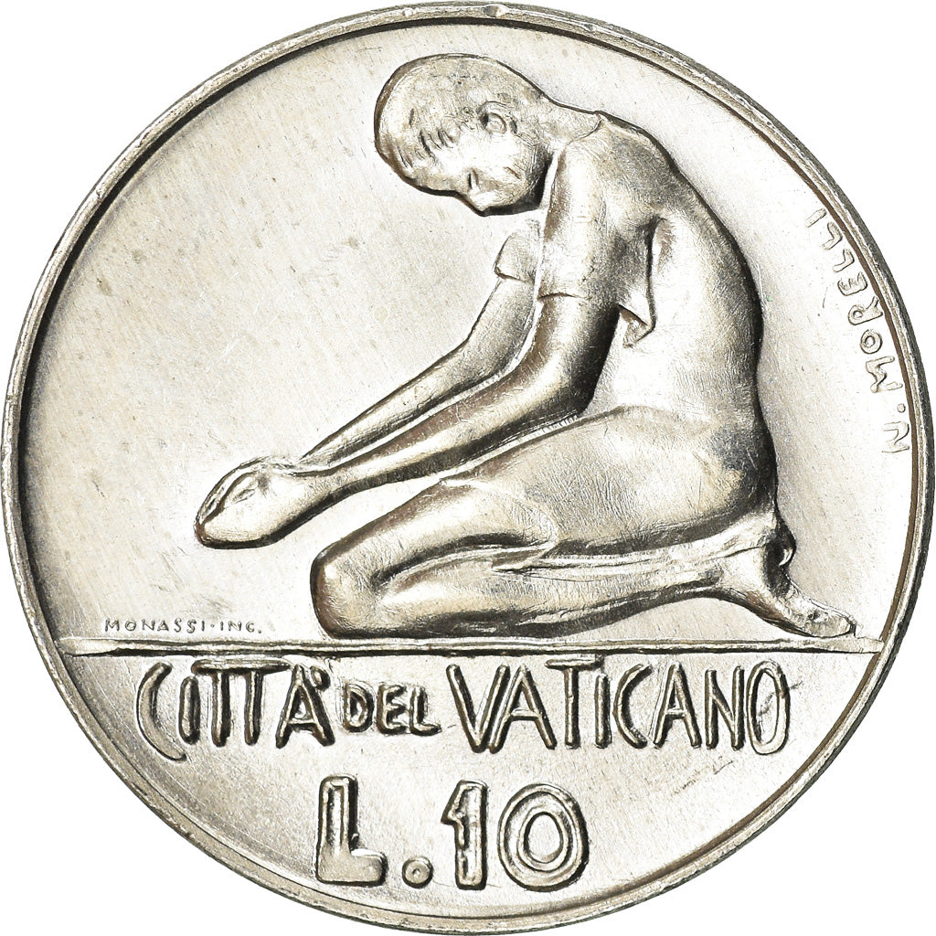 Moneta, CITTÀ DEL VATICANO, Paul VI, 10 Lire, 1978, SPL-, Alluminio, KM:134