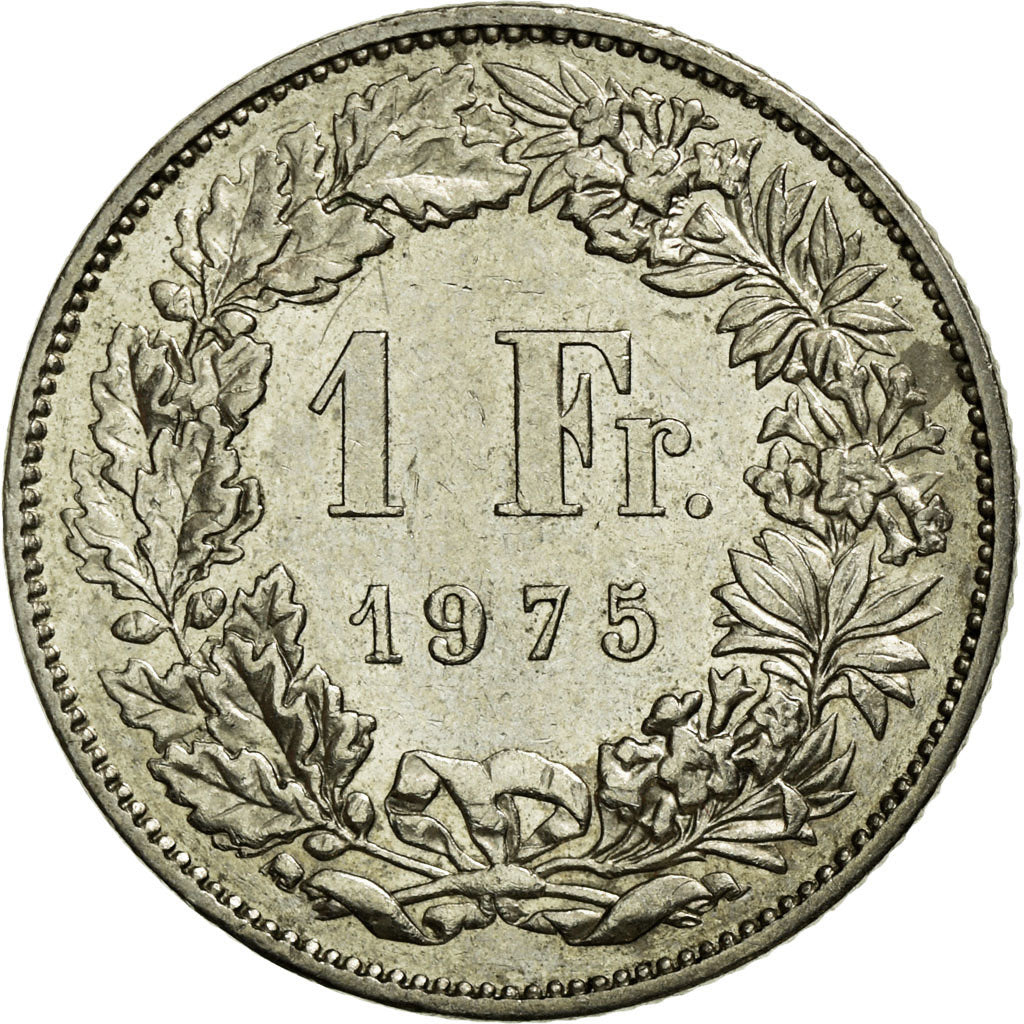 Moneta, Svizzera, Franc, 1975, Bern, SPL-, Rame-nichel, KM:24a.1