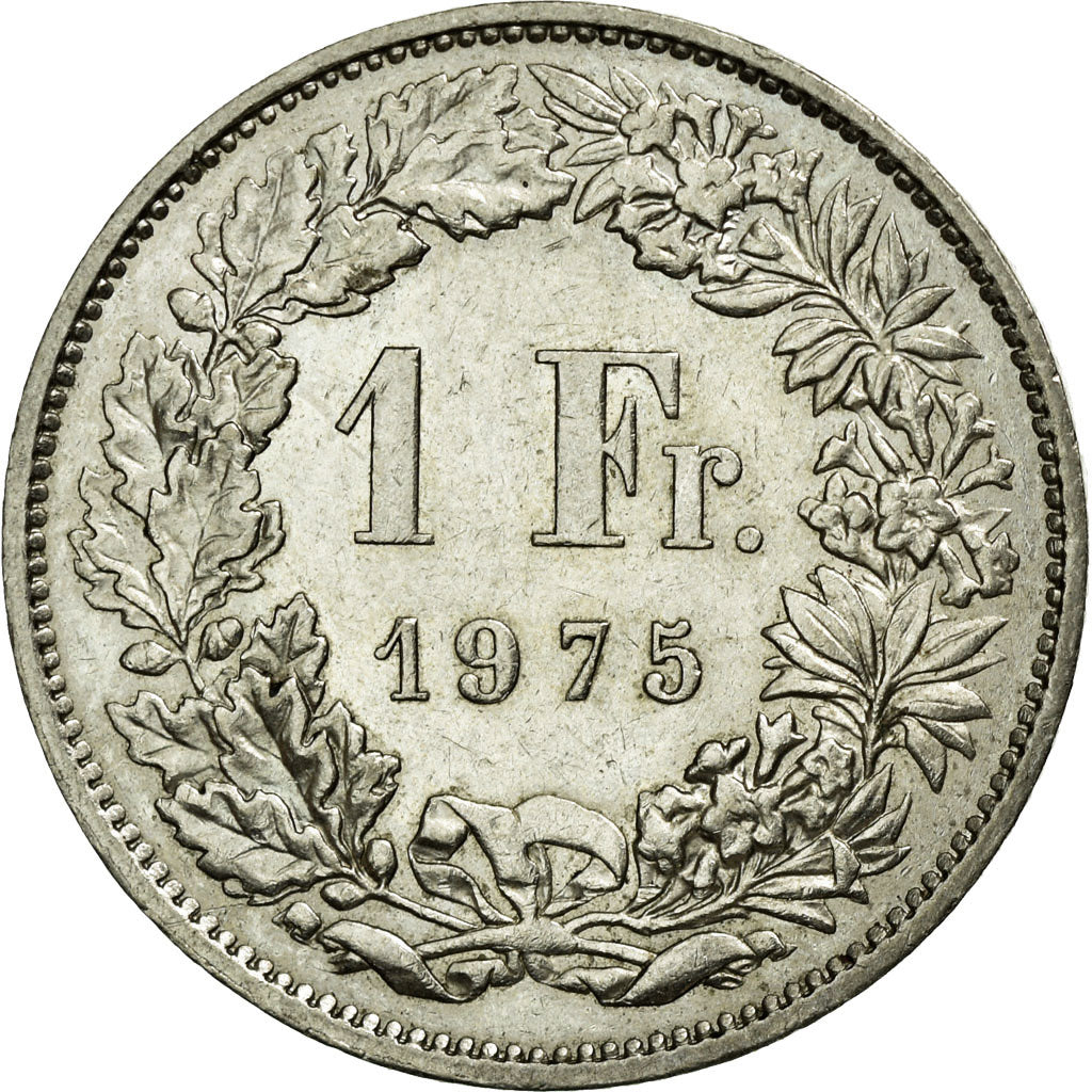 Moneta, Svizzera, Franc, 1975, Bern, SPL-, Rame-nichel, KM:24a.1
