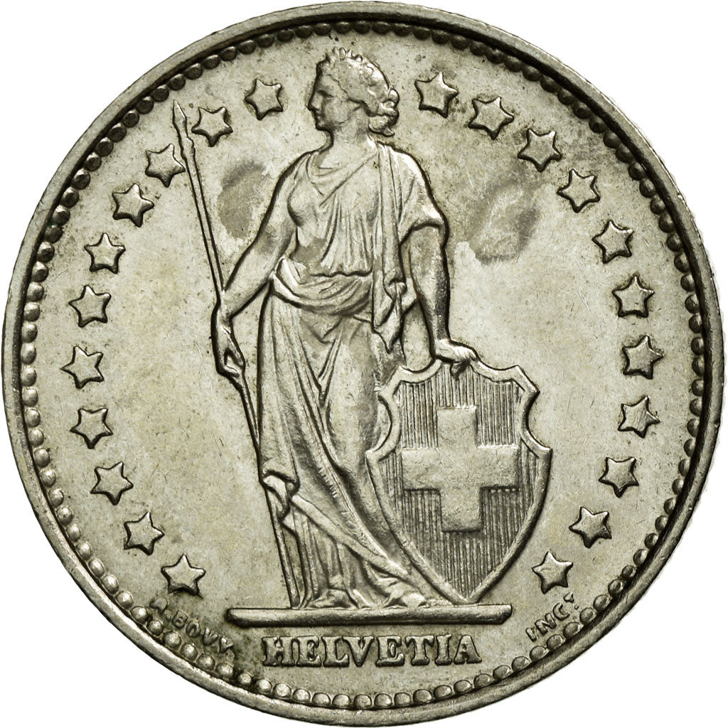 Coin, Switzerland, Franc, 1970, Bern, AU(55-58), Copper-nickel, KM:24a.1