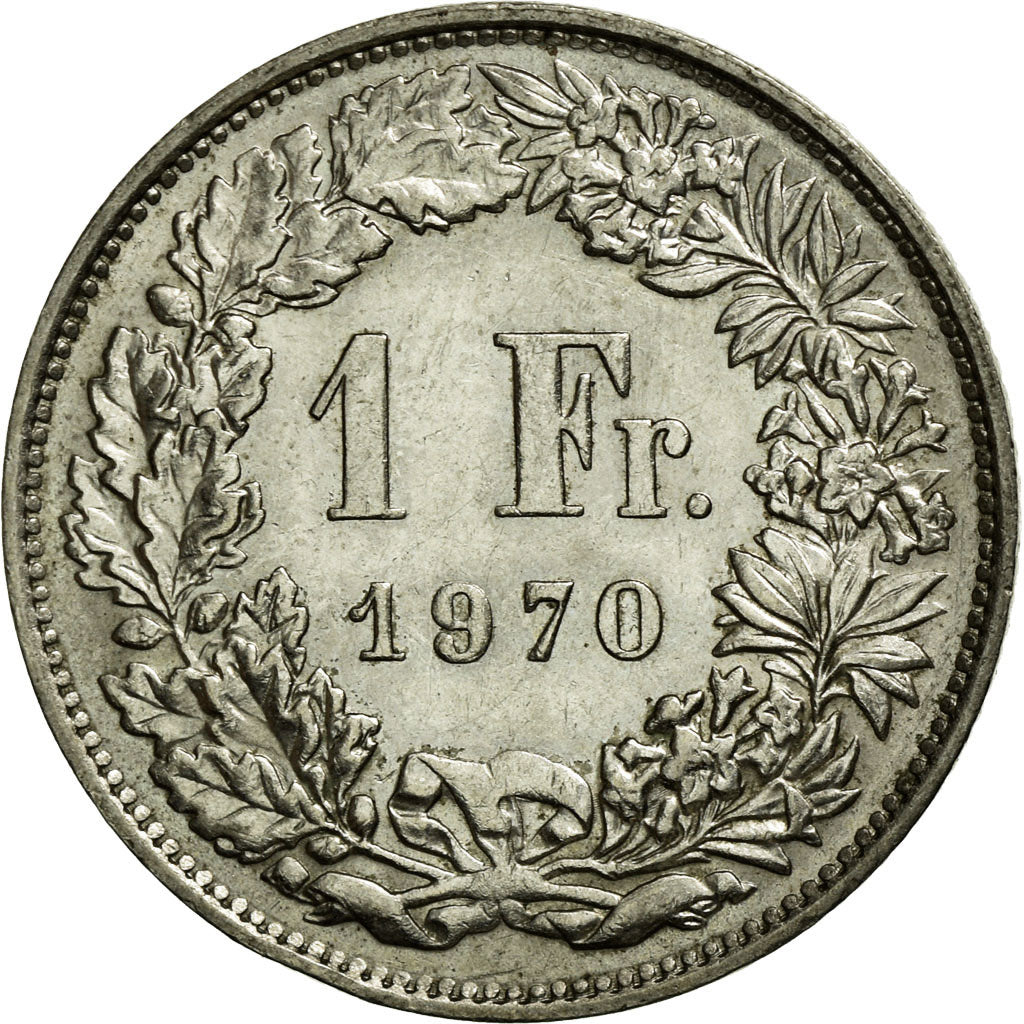 Monnaie, Suisse, Franc, 1970, Bern, SUP, Copper-nickel, KM:24a.1