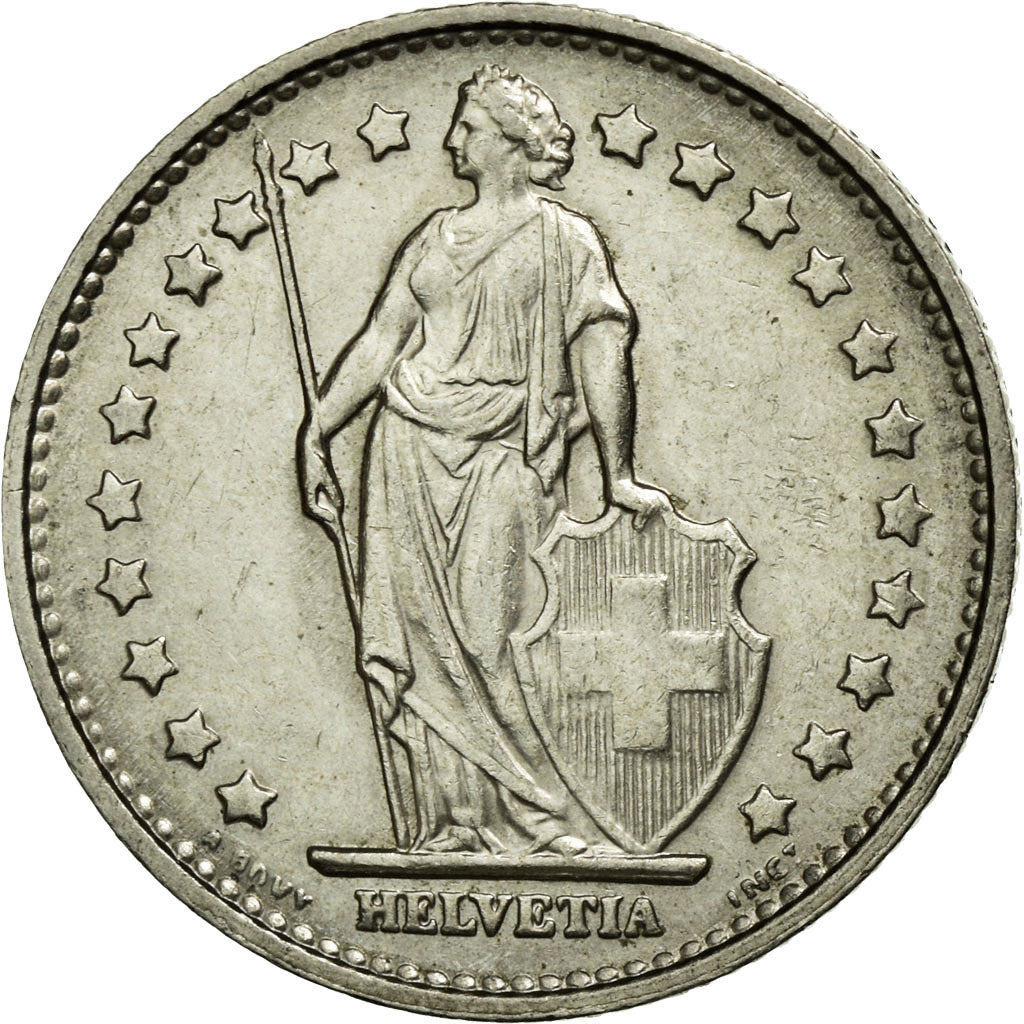 Coin, Switzerland, Franc, 1969, Bern, AU(55-58), Copper-nickel, KM:24a.1