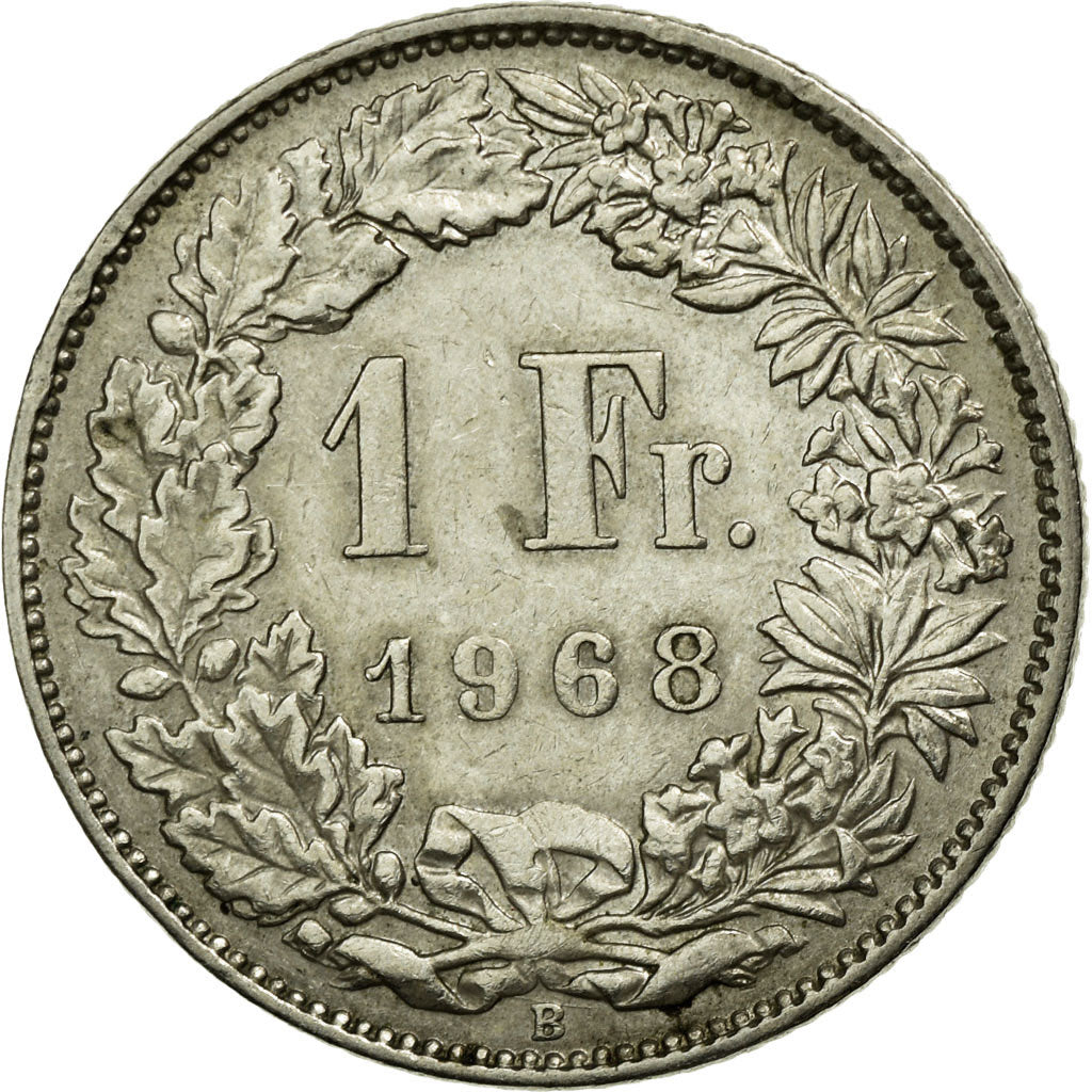 Monnaie, Suisse, Franc, 1968, Bern, SUP, Copper-nickel, KM:24a.1