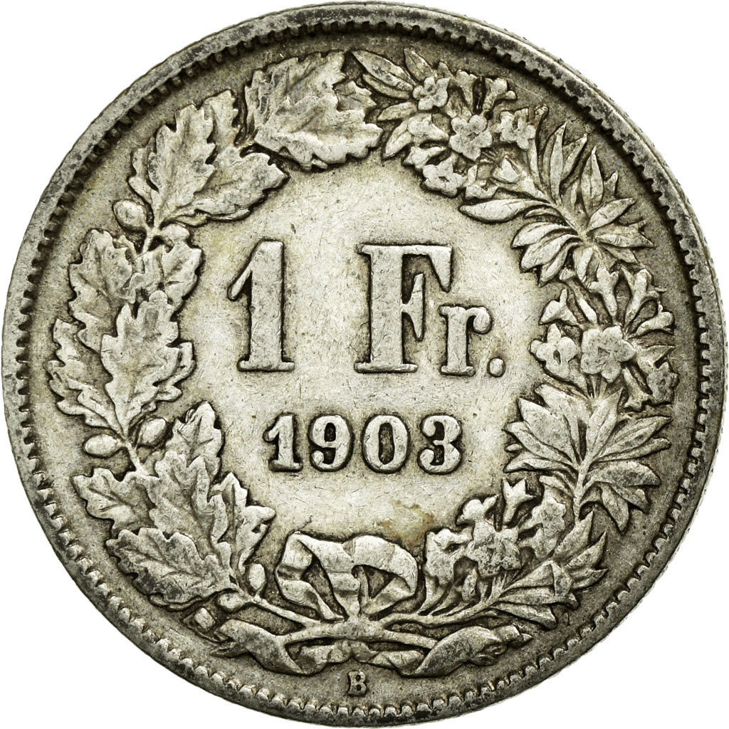 Coin, Switzerland, Franc, 1903, Bern, EF(40-45), Silver, KM:24