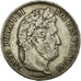 Coin, France, Louis-Philippe, 5 Francs, 1833, Rouen, VF(30-35), Silver