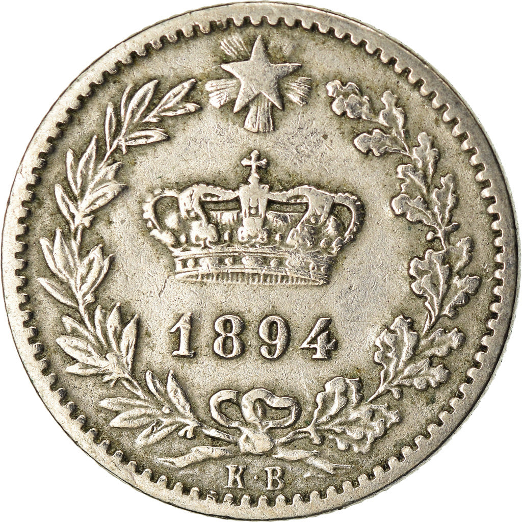 Coin, Italy, Umberto I, 20 Centesimi, 1894, Berlin, EF(40-45), Copper-nickel