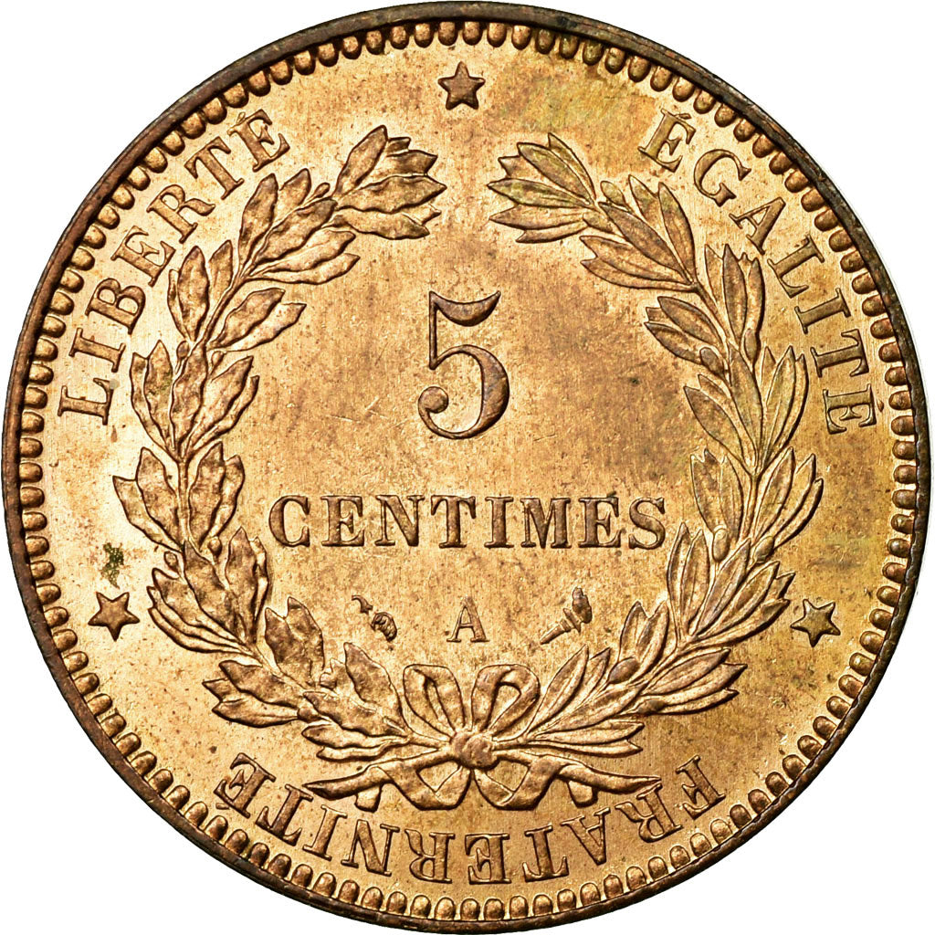 Monnaie, France, Cérès, 5 Centimes, 1897, Paris, SUP+, Bronze, KM:821.1