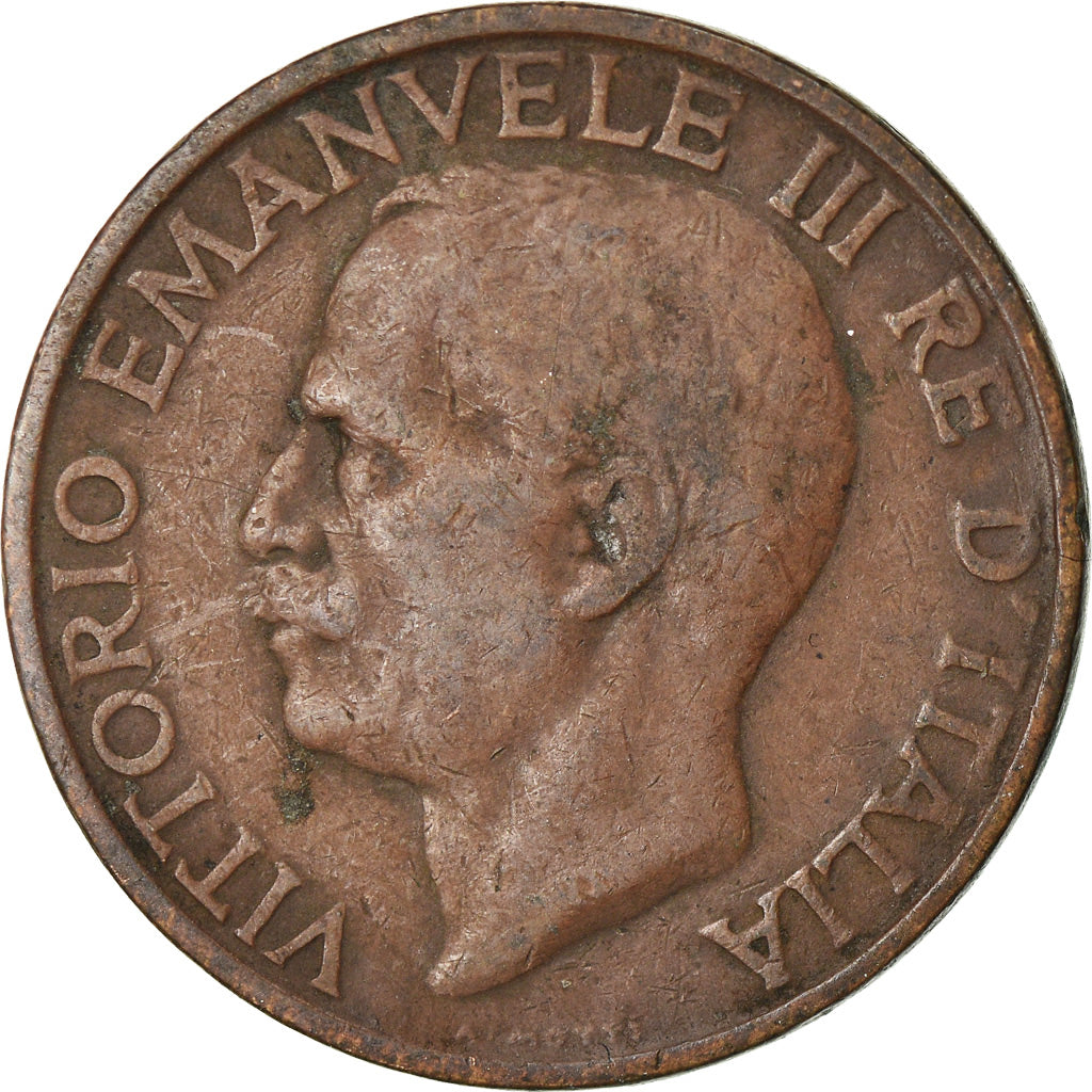 Moneta, Italia, Vittorio Emanuele III, 10 Centesimi, 1930, Rome, MB, Bronzo