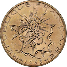 France, 10 Francs, Mathieu, 1983, Pessac, Cupronickel aluminium, FDC