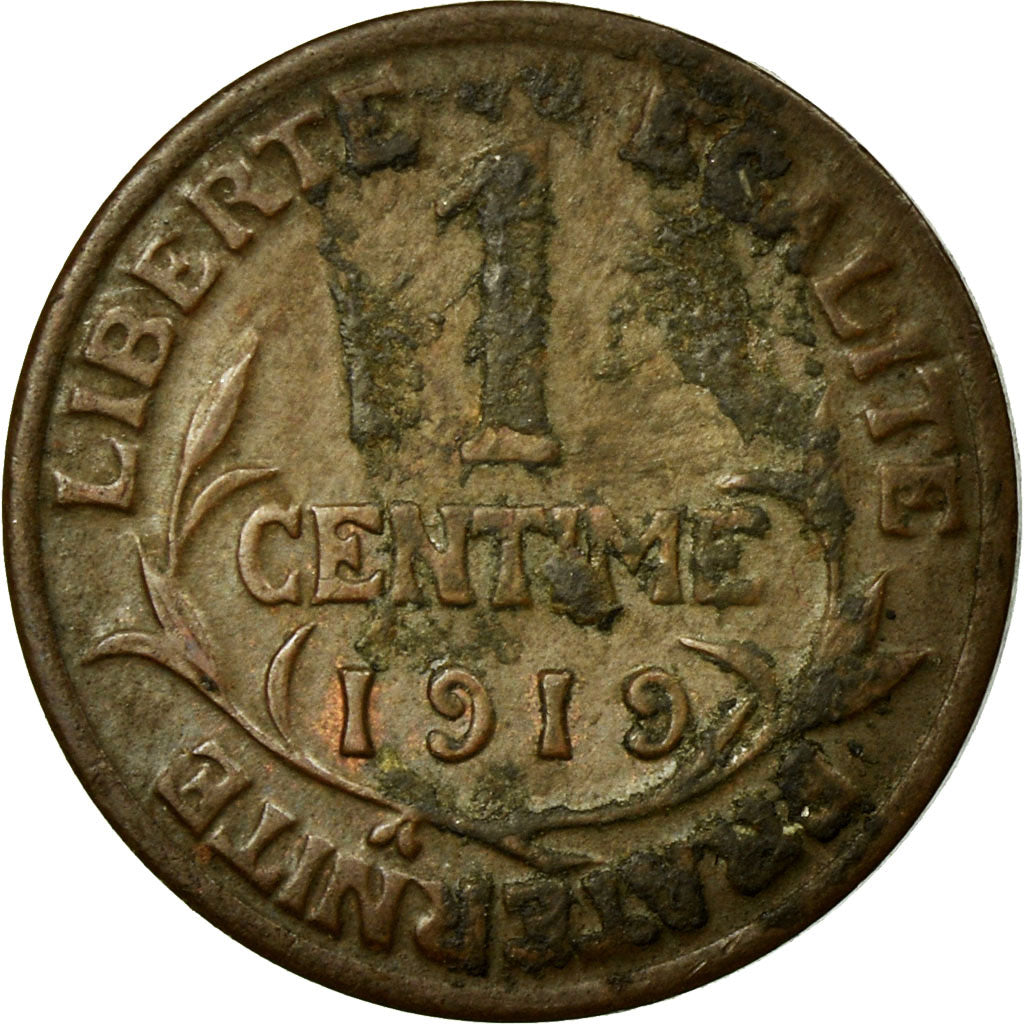 Coin, France, Dupuis, Centime, 1919, VF(30-35), Bronze, KM:840, Gadoury:90