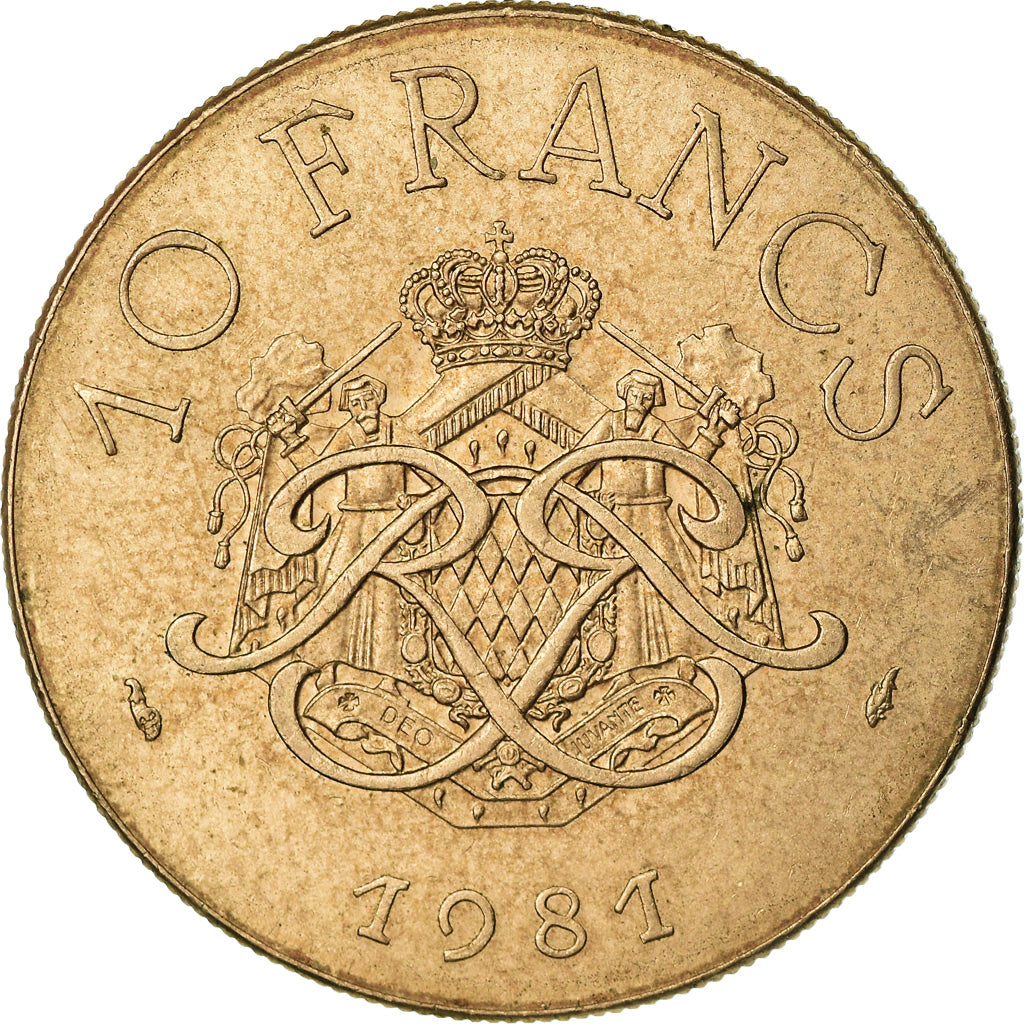 Moneda, Mónaco, Rainier III, 10 Francs, 1981, EBC, Cobre - níquel - aluminio