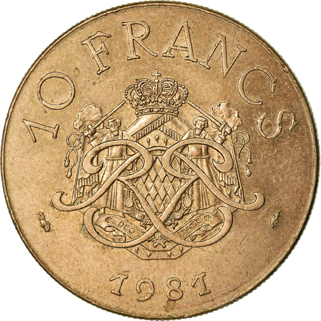 Coin, Monaco, Rainier III, 10 Francs, 1981, AU(55-58), Copper-Nickel-Aluminum