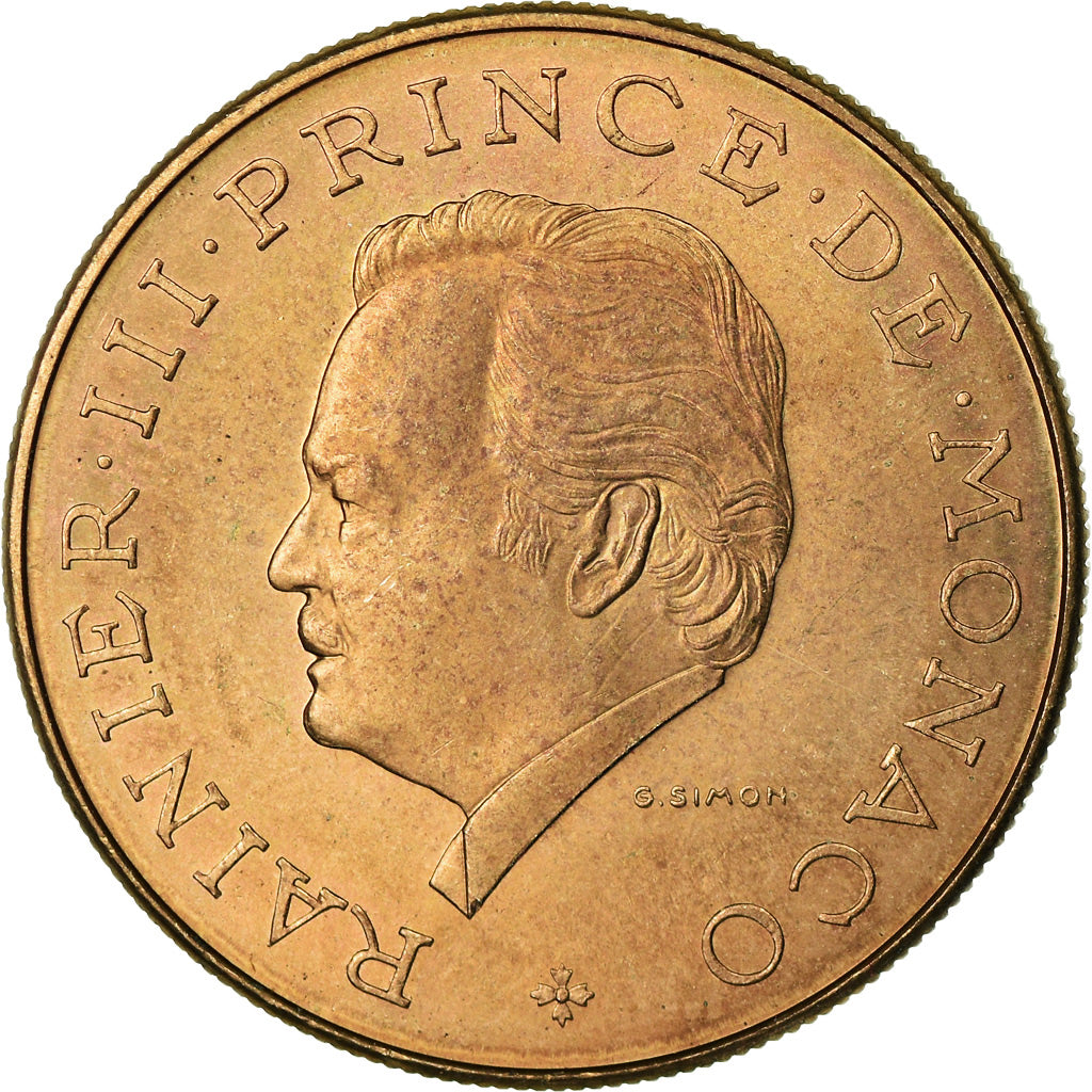 Coin, Monaco, Rainier III, 10 Francs, 1981, AU(55-58), Copper-Nickel-Aluminum