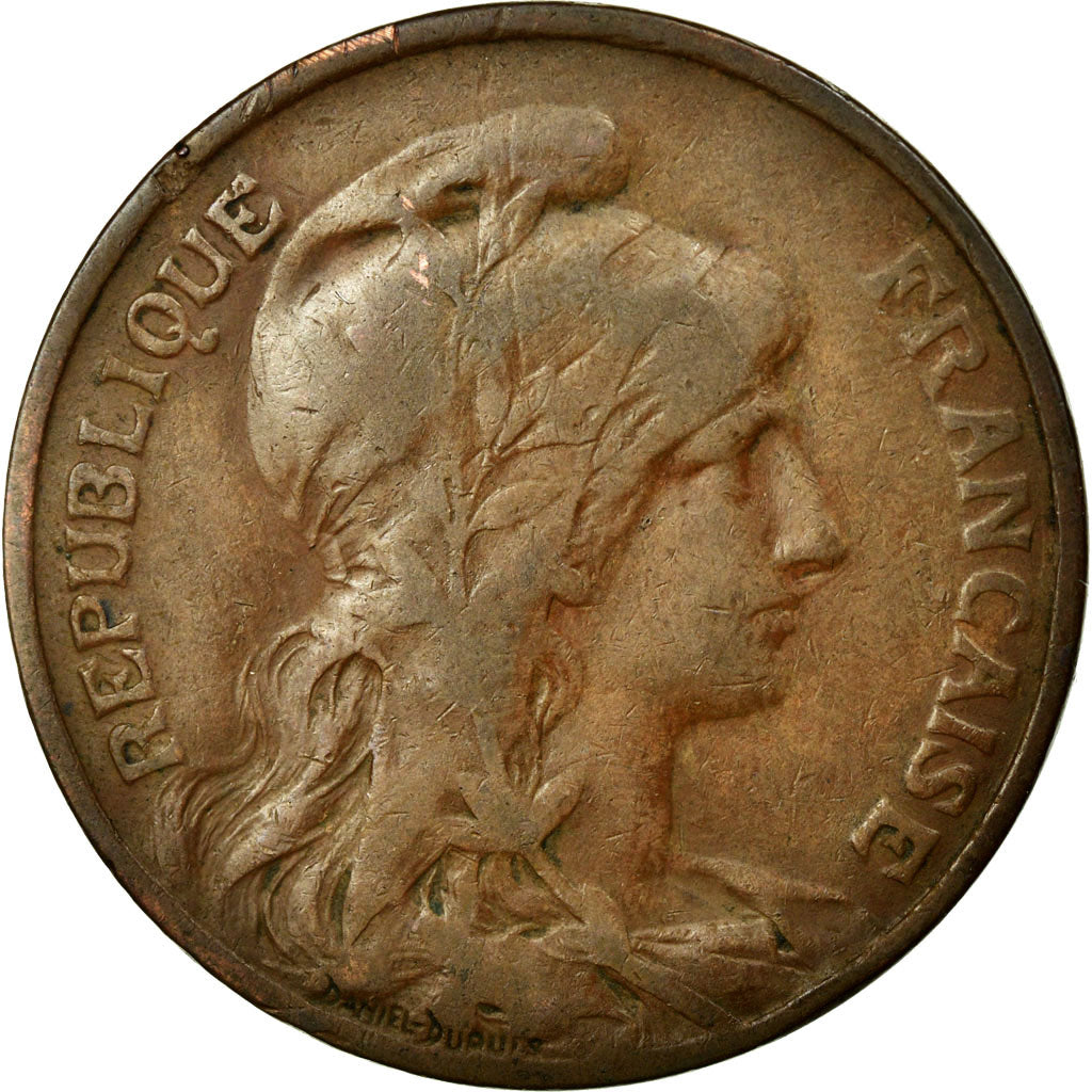 Moneta, Francia, Dupuis, 10 Centimes, 1913, MB+, Bronzo, KM:843, Gadoury:277