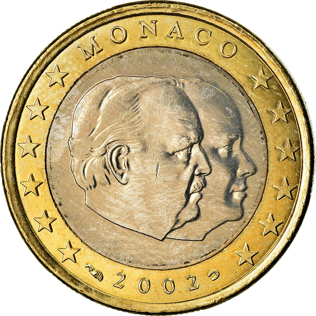 Monaco, Euro, 2002, Paris, MS(63), Bimetaliczny, KM:173
