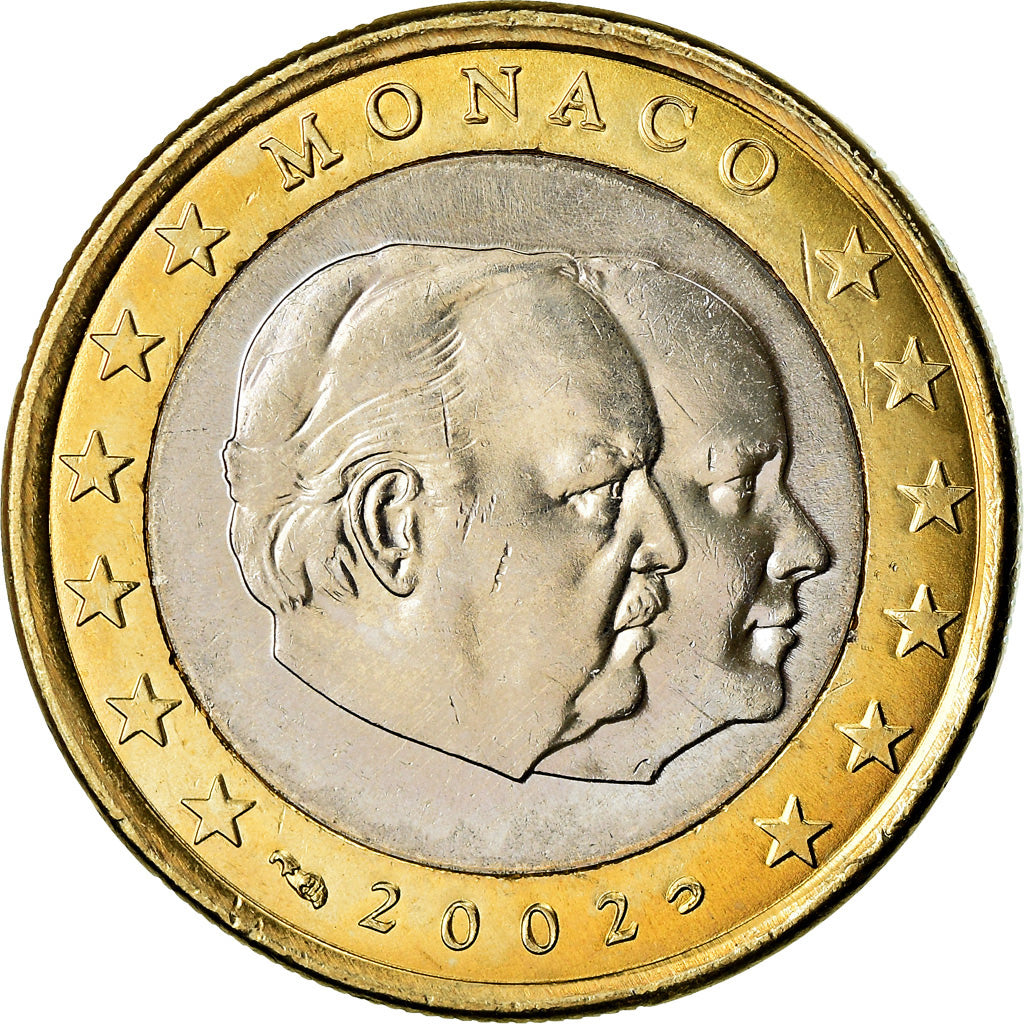 Monaco, Euro, 2002, Paris, MS(63), Bimetaliczny, KM:173