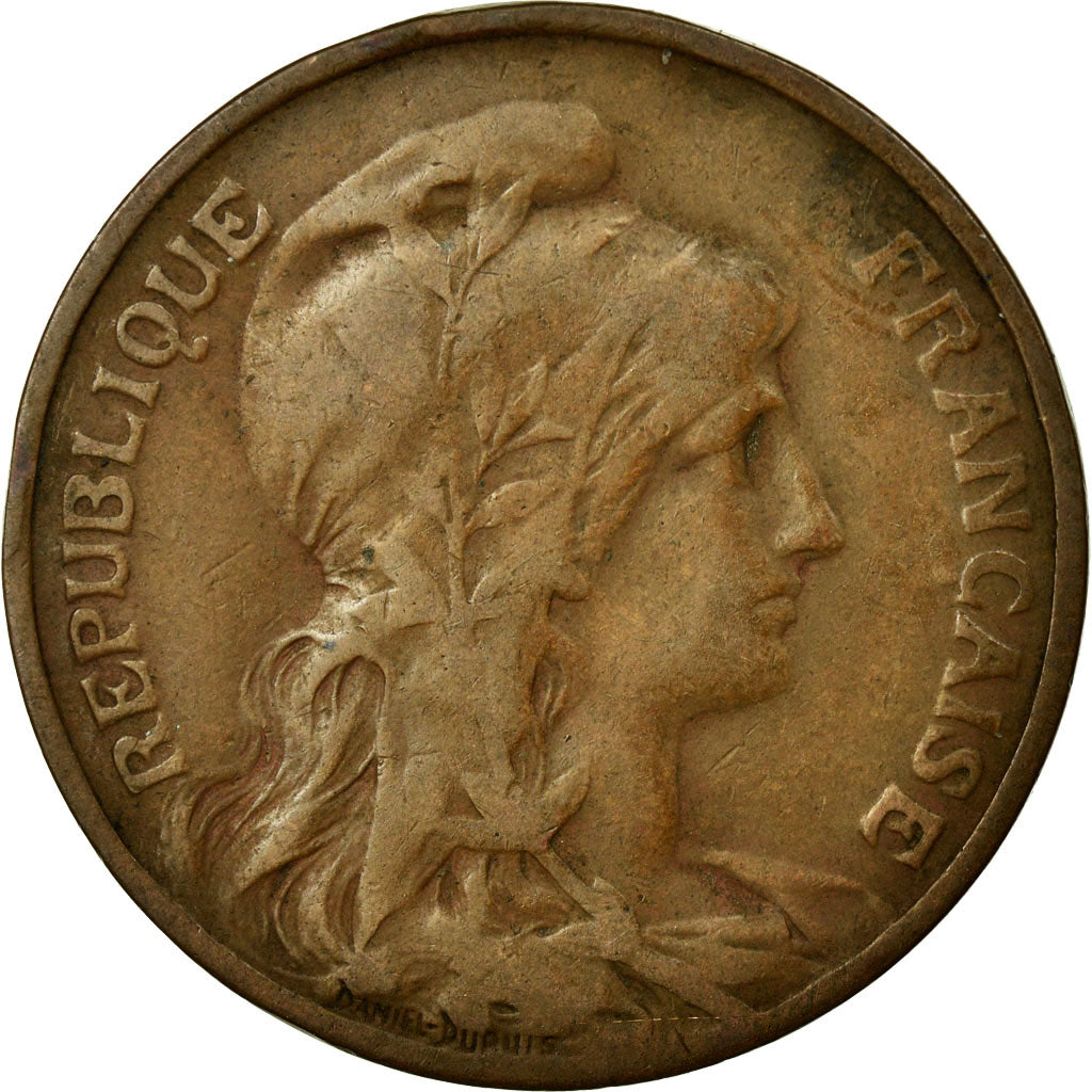 Moneta, Francia, Dupuis, 10 Centimes, 1914, MB+, Bronzo, KM:843, Gadoury:277