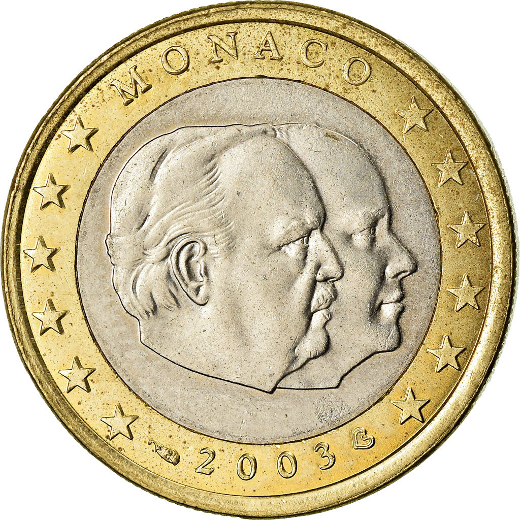 Monaco, Euro, 2003, MS(63), Bi-Metallic, KM:173