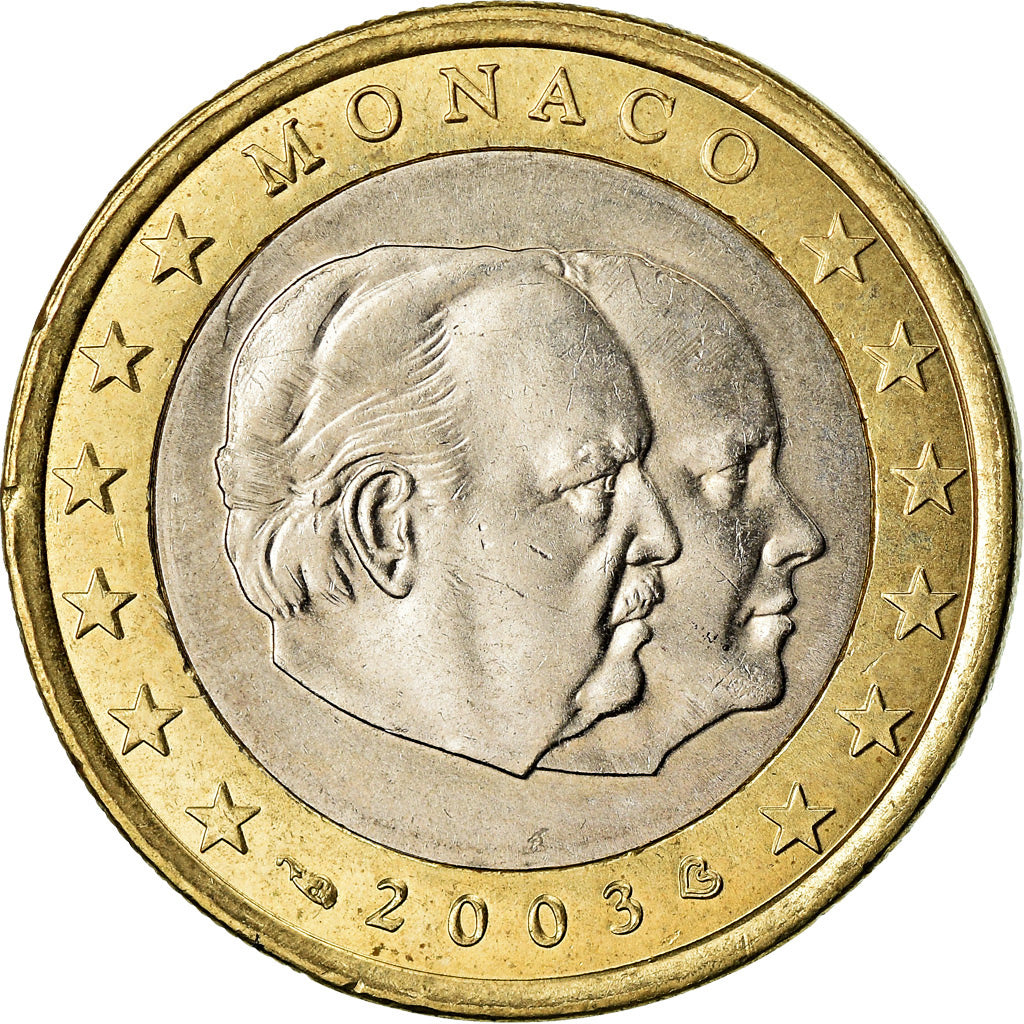 Mónaco, Euro, 2003, SC, Bimetálico, KM:173
