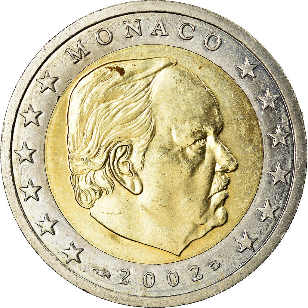 Monaco, 2 Euro, 2002, Paris, MS(63), Bimetaliczny, KM:174