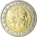 Mónaco, 2 Euro, 2002, MS(63), Bimetálico, KM:174